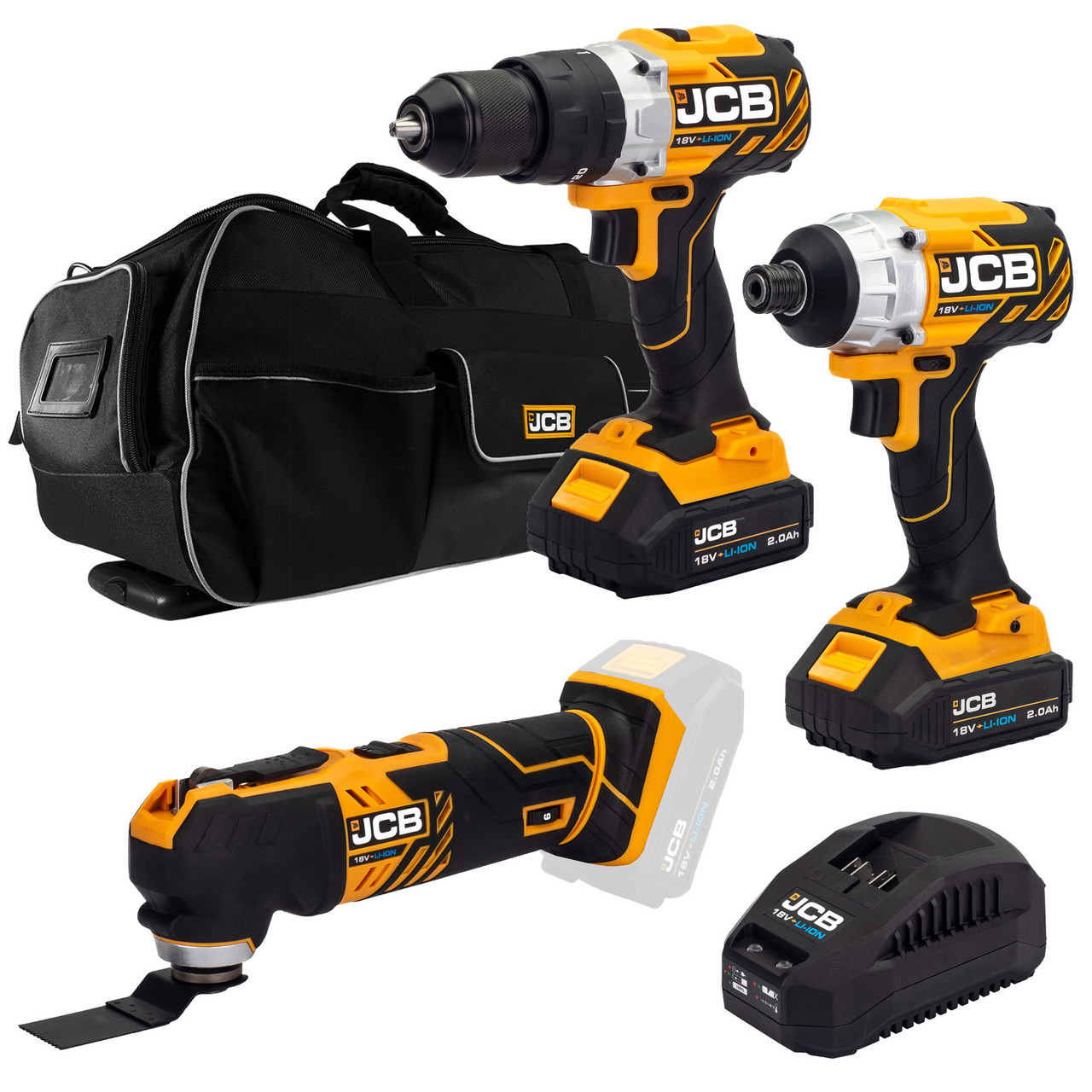 Combi drill and impact shop driver set