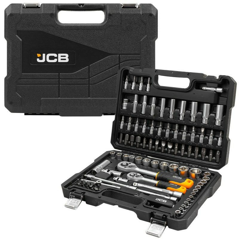 JCB 38841 216-Piece Socket And Bit Set – 1/4, 1/2 & 3/8 Drive