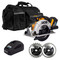 JCB 18V CIRCULAR SAW 5.0AH LITHIUM-ION BATTERY IN 20