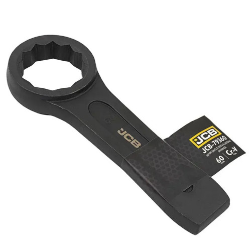 JCB 60mm Single Ring Slogging Spanner, Cr-V Steel | JCB-79360 JCB 60mm Single Ring Slogging Spanner, Cr-V Steel | JCB-79360
