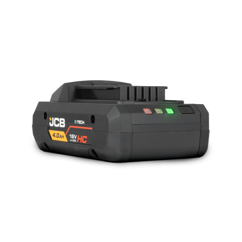 JCB Pro 4.0Ah Lithium-ion Battery, High-Capacity & Compact | JCB-18LI-4HC JCB Pro 4.0Ah Lithium-ion Battery, High-Capacity & Compact | JCB-18LI-4HC
