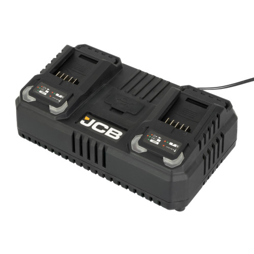 JCB Pro 2x 4.5A Dual Port Fast Charger | JCB-18DC-45 JCB Pro 2x 4.5A Dual Port Fast Charger | JCB-18DC-45
