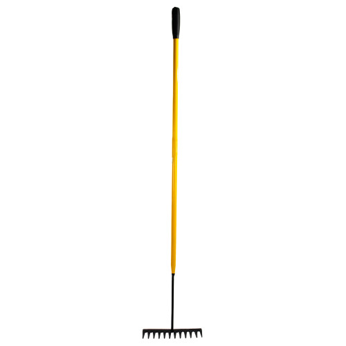 Durable Construction: The JCB Tubular 12 Teeth Garden Rake boasts a carbon steel blade for exceptional strength, ensuring longevity in demanding gardening and landscaping tasks.