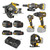 JCB 18V 5-Piece Pro Kit, Combi Drill (160Nm), Impact Driver (230Nm), Circular Saw (185mm), Angle Grinder (115mm), Jigsaw, 2x2Ah & 2x5Ah Batteries, Dual 4.5A Fast Charger & Soft Tool Bag | JCB-18PKIT-8