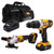 JCB 18V Combi Drill Angle Grinder Kit 2x 2.0ah charger in 20" kit bag | 21-18AGCD-2