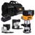 JCB 18V B/L Router with 3x bases (trimmer, offset, incline) 5.0ah battery and charger in 20" kit bag | 21-18RTKIT-5X-B