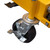 Heavy-duty wheel removal trolley for quick and efficient removal and replacement of commercial and agricultural wheels
