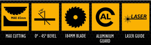 JCB 1500W CIRCULAR SAW | 21-CS1500