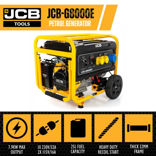 Heavy Duty Generator JCB-38000PE