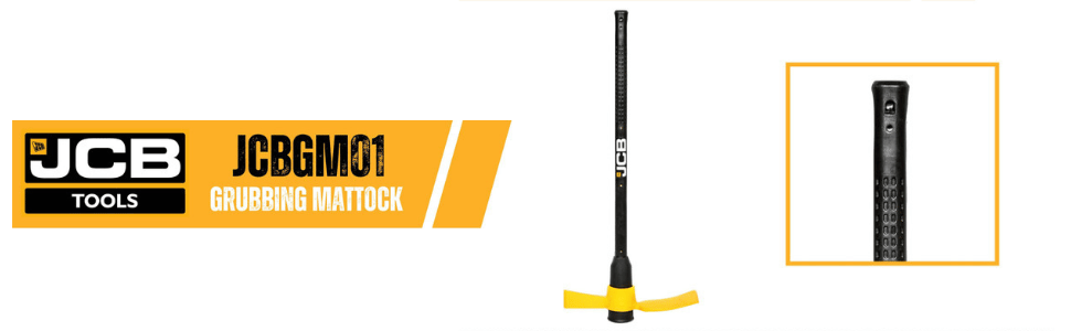 Grubbing Mattock | JCB Tools | Construction and Landscaping Tools