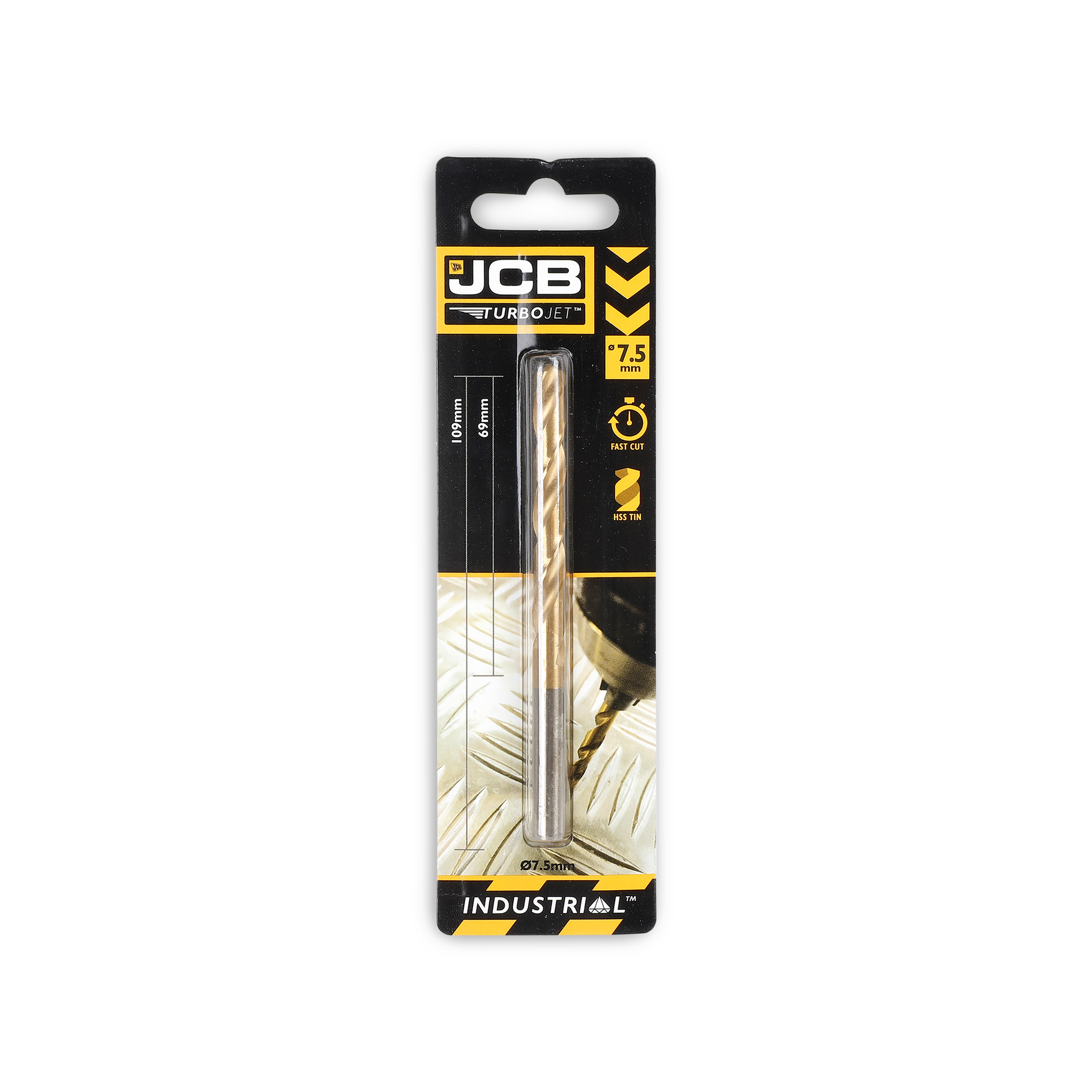 JCB TurboJet 7 Point HSS Drill Bit 7.5 x 109 mm 5055803318772