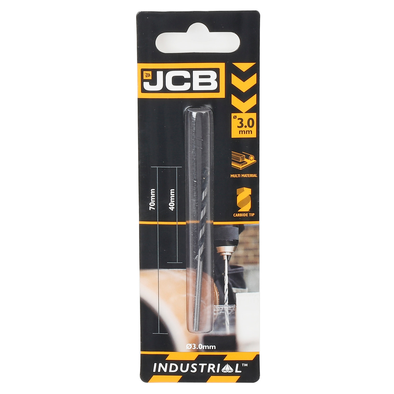 JCB  3  x 70mm Multi Purpose Drill Bit-240565
