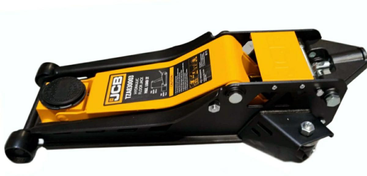 JCB 3 Tonne Hydraulic Trolley Jack, Low-Profile, 508mm Maximum Lift-240853