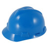 Blue MSA V-Gard Fas-Trac III 4-Point Ratchet Slotted Protective Cap