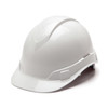White Pyramex Ridgeline 4-Point Ratchet Hard Hat