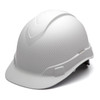 Pyramex Ridgeline Cap Style Hard Hat 4-Point Ratchet Suspension - HP44116 - Matte White Graphite