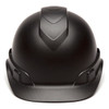Pyramex Ridgeline Cap Style Hard Hat 4-Point Ratchet Suspension - HP44117 - Black Graphite