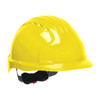 Yellow JSP Evolution Deluxe Non-Vented Hard Hat - Wheel Ratchet - 6151
