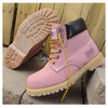 Safety Girl Steel Toe Work Boots - Light Pink - AMZ