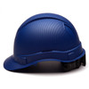 Pyramex Ridgeline Cap Style Hard Hat 4-Point Ratchet Suspension - HP44122 - Blue Graphite