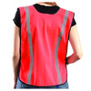 Safety Girl Women's Non-ANSI High-Vis Pink Mesh Safety Vest - High Vis Pink