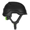 LIFT RADIX Black Carbon Type 2 Vented Safety Helmet - Carbon Fiber - HRX-22CKC2