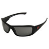 Edge Brazeau Safety Glasses - Matte Black Frame, Polarized Smoke Lens - TXB236