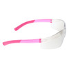 Crews BearKat Small Frame Pink Temple Safety Glasses - Indoor/Outdoor Mirror Lens