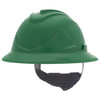 Green MSA V-Gard C1 Full Brim Vented Hard Hat with Fas-Trac III Suspension