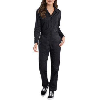 Black Dickies Women's Long Sleeve Cotton Coveralls