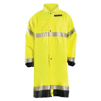 OccuNomix Class 3 - 48" Extended Length High-Vis Rain Coat - LUX-TJRE