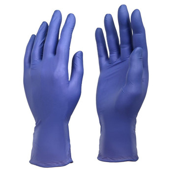 Disposable Blue Nitrile Exam Grade Gloves, Chemo Tested - 3 mil - Box of 100 (Medium)