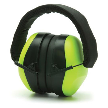 High Vis Lime Green Pyramex NRR 26dB Ear Muffs