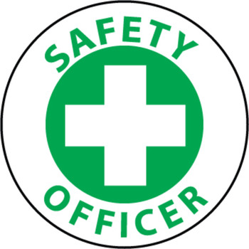 Safety Officer 2" Vinyl Hard Hat Emblem - 25 Pack