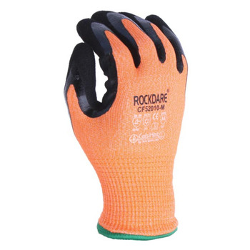 TASK CelsiHeit ANSI A4 Cold Weather Double Dipped Sandy-Foam Nitrile Coated Waterproof Gloves - CF52010 - Single Pair
