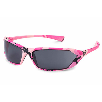 Gateway Metro Safety Glasses - Gray Lens - Pink Camo Frame