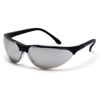 Pyramex Rendezvous Safety Glasses - Silver Mirror Lens - Black Frame