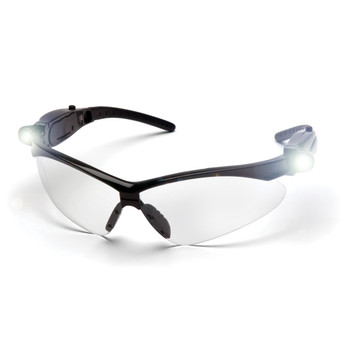 Pyramex PMXTREME Safety Glasses with LED Lights - Black Frame