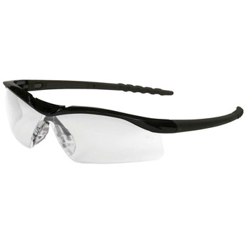 MCR DL1 Series Safety Glasses - Black Frame - Clear Lens