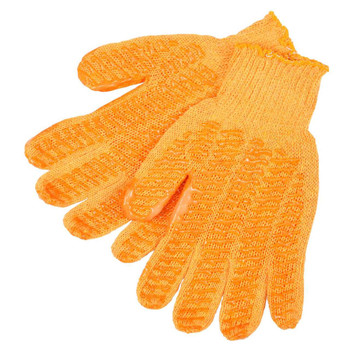 MCR Safety Honey Grip Orange Acrylic Polyester String Knit Gloves - Single Pair
