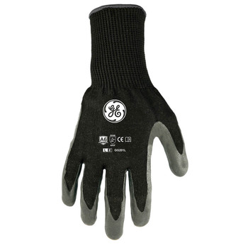 General Electric GG201C Black ANSI A6 Cut Resistant PU Coated Gloves - Single Pair
