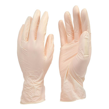 MediChoice Beige Exam Grade Vinyl Disposable Gloves - 3.2 mil - Box 150 (S, M, L, XL)