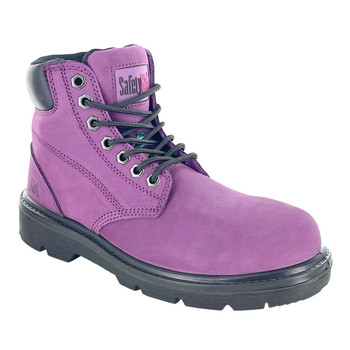 Safety Girl Women's Somerset Purple 6" Waterproof EH PR Steel Toe Boots - 15501-PUR