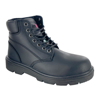 Safety Girl Women's Somerset Black 6" Waterproof EH PR Steel Toe Boots - 15501-BLK