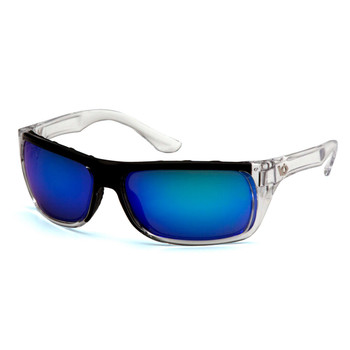 Venture Gear Vallejo Safety Glasses - Ice Blue Anti-Fog Lens - Clear Frame