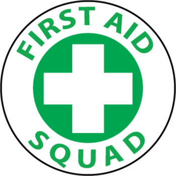 First Aid Squad 2" Vinyl Hard Hat Emblem - 25 Pack