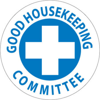 Good Housekeeping Committee 2" Vinyl Hard Hat Emblem - 25 Pack