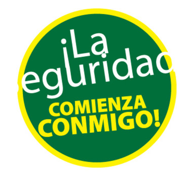 i La Seguridad Commienza Conmido! 2" Vinyl Hard Hat Emblem - 25 Pack