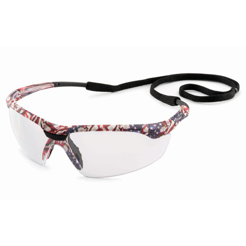 Gateway Conqueror Safety Glasses - Clear Lens - Old Glory Camo Frame