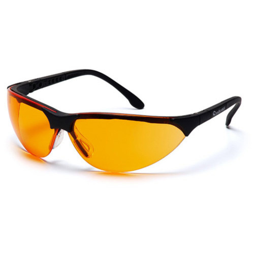 Pyramex Rendezvous Safety Glasses - Orange Lens - Black Frame